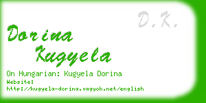 dorina kugyela business card